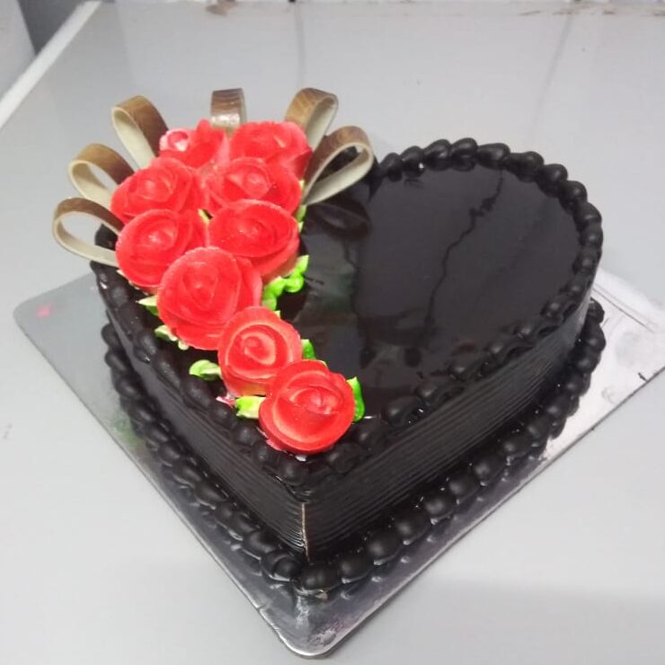 Simple Heart Cake